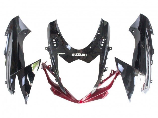 2011-2024 Red Glossy Black Suzuki GSXR 600 / GSXR 750 Bike Fairings