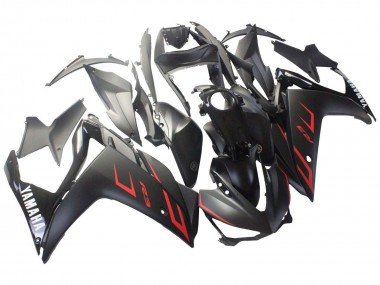 2015-2018 Glossy Black Matte Black Red Yamaha YZF R3/R25 Motorcycle Fairings