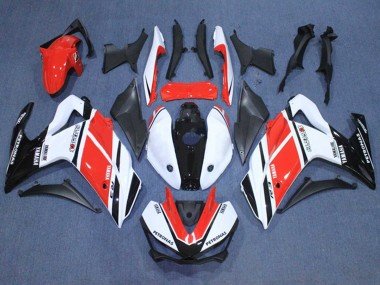 2015-2018 White Red Black Petronas Yamalube Yamaha YZF R3/R25 Motorcycle Fairings