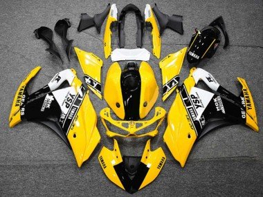 2015-2018 Yellow White Black Yamaha YZF R3/R25 Motorcycle Fairings