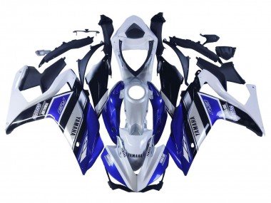 2015-2018 White Blue Black Yamalube Yamaha YZF R3/R25 Motorcycle Fairings