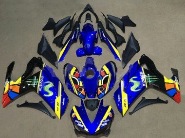 2015-2018 Blue Yellow Red Black Green Monster Yamaha YZF R3/R25 Motorcycle Fairings
