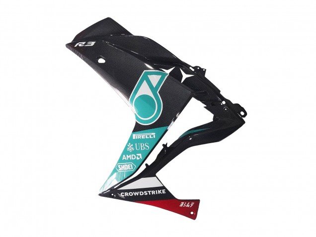 2015-2018 White Green Glossy Black Yamaha YZF R3/R25 Motorcycle Fairings