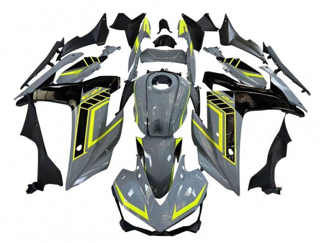 2015-2018 Nardo Grey Neon Yellow Black Yamaha YZF R3/R25 Motorcycle Fairings