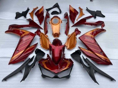 2015-2018 Red Orange Yamaha YZF R3/R25 Motorcycle Fairings