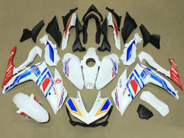 2015-2018 White Blue Red Yamalube Yamaha YZF R3/R25 Motorcycle Fairings