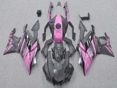 2015-2018 Pink Glossy Black Yamaha YZF R3/R25 Motorcycle Fairings