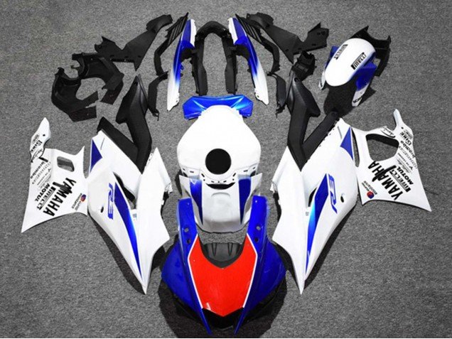 2019-2021 White Blue Red Black Yamaha YZF R3/R25 Motorcycle Fairings