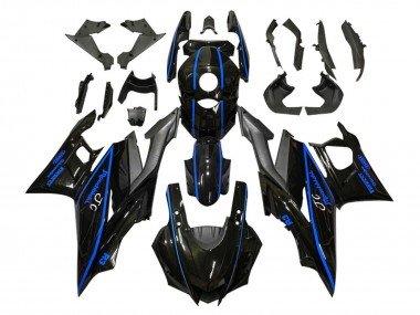 2019-2021 Glossy Black Blue Matte Black Yamaha YZF R3/R25 Motorcycle Fairings