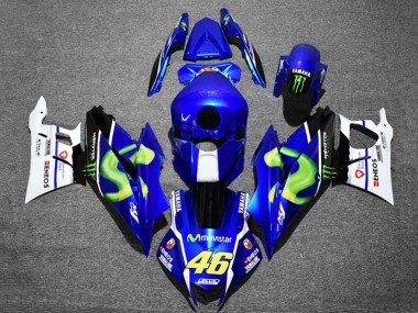 2019-2021 Blue White Green Black Monster MoviStar ENEOS 46 Yamaha YZF R3/R25 Motorcycle Fairings
