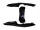 2019-2021 Glossy Black White Yamaha YZF R3/R25 Motorcycle Fairings