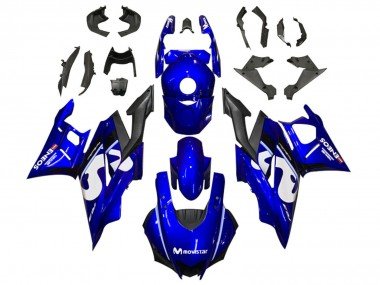 2019-2021 Blue White Black MoviStar ENEOS Yamaha YZF R3/R25 Motorcycle Fairings