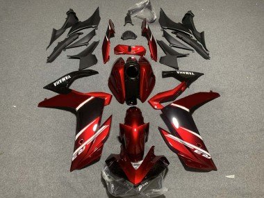 2019-2021 Red White Glossy Black Yamaha YZF R3/R25 Motorcycle Fairings
