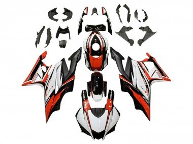 2019-2021 White Red Black Yamaha YZF R3/R25 Motorcycle Fairing