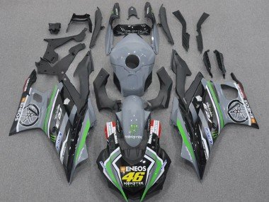 2022-2024 Nardo Grey Green Black Monster ENEOS 46 Yamaha YZF R3/R25 Motorcycle Fairings