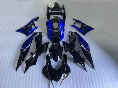 2022-2024 Blue Glossy Black Yamaha YZF R3/R25 Motorcycle Fairings