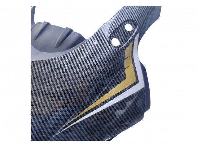 2022-2024 Black Carbon Fiber Style Gold Red ABBOT Yamaha YZF R3/R25 Motorcycle Fairings
