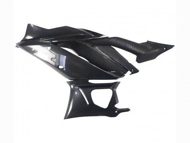 2022-2024 Black Carbon Fiber Style Silver Blue Yamaha YZF R3/R25 Motorcycle Fairings