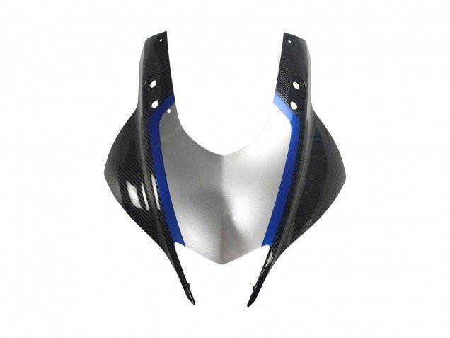 2022-2024 Black Carbon Fiber Style Silver Blue Yamaha YZF R3/R25 Motorcycle Fairings