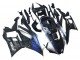 2022-2024 Marble Black Silver Blue Forged Carbon Fiber Style Yamaha YZF R3/R25 Motorcycle Fairings