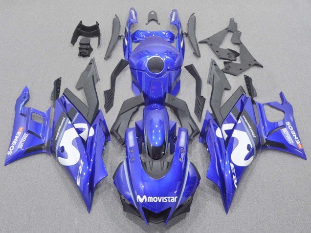 2022-2024 Blue White Black MoviStar ENEOS Yamalube Yamaha YZF R3/R25 Motorcycle Fairings