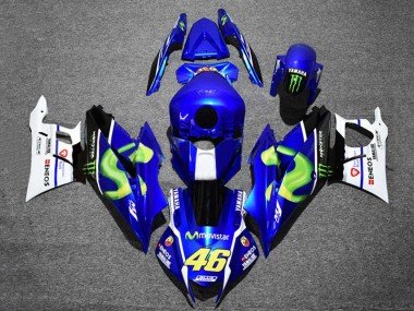 2022-2024 Blue White Black Green Monster MoviStar Yamalube ENEOS 46 Yamaha YZF R3/R25 Motorcycle Fairings