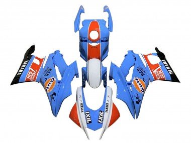 2022-2024 Blue Orange White Gulf Yamaha YZF R3/R25 Motorcycle Fairings
