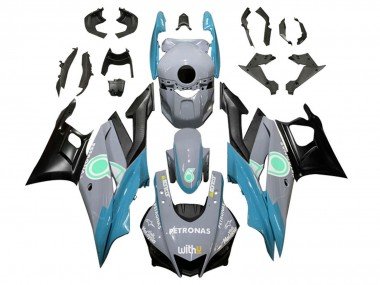 2022-2024 Nardo Grey Blue Green Black Petronas Yamaha YZF R3/R25 Motorcycle Fairings