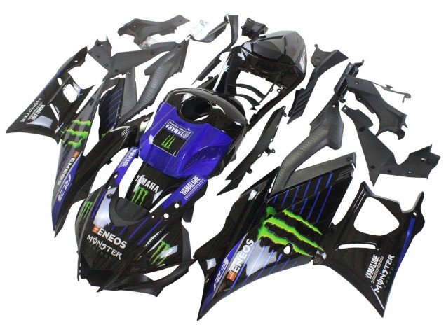 2022-2024 Blue Green Black Monster Yamalube ENEOS Yamaha YZF R3/R25 Motorcycle Fairings