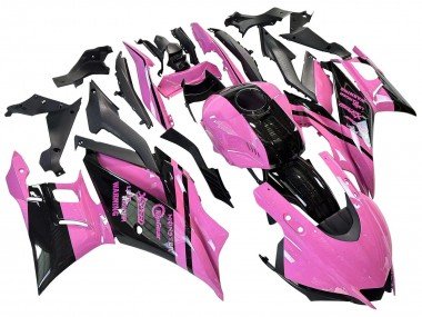 2022-2024 Pink Glossy Black Monster Yamaha YZF R3/R25 Motorcycle Fairings