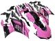 2022-2024 Pink Glossy Black Monster Yamaha YZF R3/R25 Motorcycle Fairings