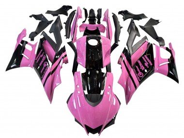 2022-2024 Pink Glossy Black Monster Yamaha YZF R3/R25 Motorcycle Fairings