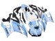 2022-2024 White Light Blue Yamaha YZF R3/R25 Motorcycle Fairings