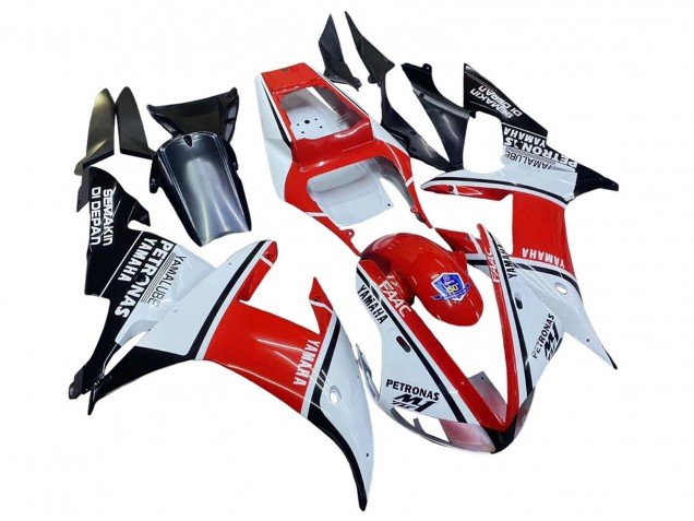 2002-2003 White Red Black Petronas Yamaha YZF 1000 R1 Motorcycle Fairings