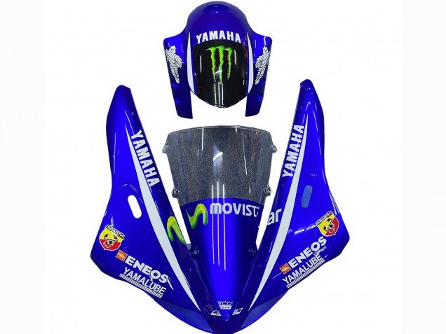 2002-2003 Blue Black Green MoviStar ENEOS Monster Yamaha YZF 1000 R1 Motorcycle Fairings