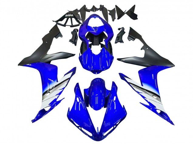 2004-2006 Blue White Matte Black Yamaha YZF 1000 R1 Motorcycle Fairings