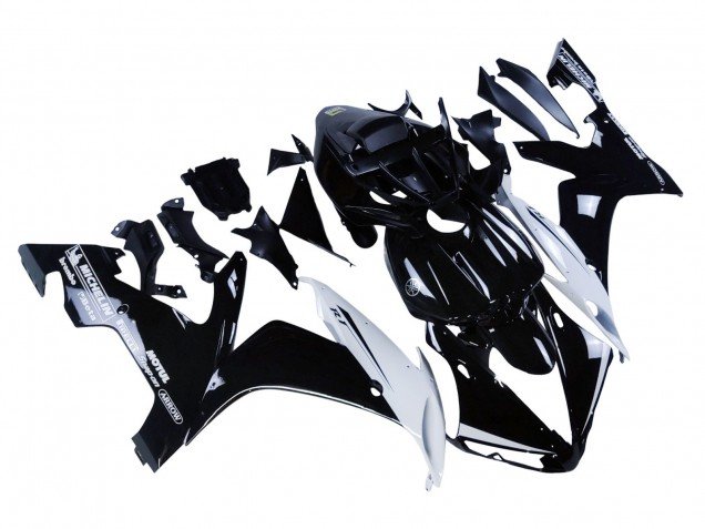 2004-2006 Glossy Black White Motul Yamaha YZF 1000 R1 Motorcycle Fairings
