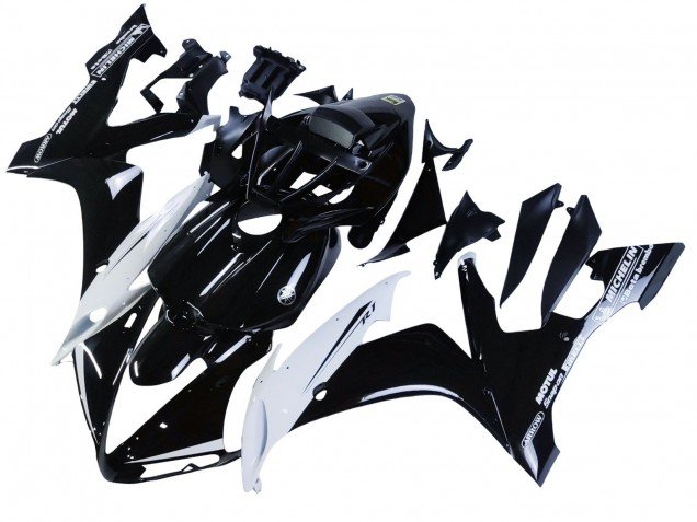 2004-2006 Glossy Black White Motul Yamaha YZF 1000 R1 Motorcycle Fairings