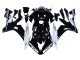 2004-2006 Glossy Black White Motul Yamaha YZF 1000 R1 Motorcycle Fairings
