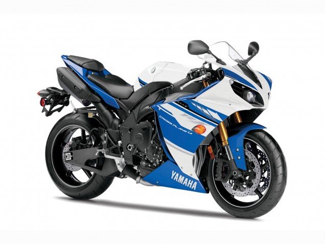 2007-2008 White Light Blue Yamaha YZF 1000 R1 Motorcycle Fairings