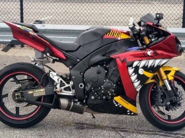 2009-2011 Red Yellow Black Shark 46 Yamaha YZF 1000 R1 Motorcycle Fairings