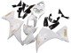 2012-2014 White Gold Decals Yamaha YZF 1000 R1 Motorcycle Fairings