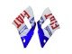 1998-2002 White Blue Red Fiat 99 Yamaha YZF 600 R6 Motorcycle Fairings