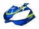 1998-2002 White Blue Neon Yellow Fiat Motul Michelin Yamaha YZF 600 R6 Motorcycle Fairings