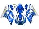 1998-2002 White Blue Neon Yellow Fiat Motul Michelin Yamaha YZF 600 R6 Motorcycle Fairings