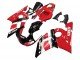 1998-2002 Red White Glossy Black Yamaha YZF 600 R6 Motorcycle Fairing