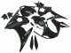 2006-2009 Matte Black Yamaha YZF R6S Motorcycle Fairings