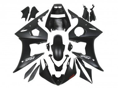 2006-2009 Matte Black Yamaha YZF R6S Motorcycle Fairings