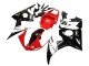 2006-2009 Red White Glossy Black Yamaha YZF R6S Motorcycle Fairings