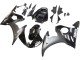 2003-2004 Glossy Black Matte Black White Decals Yamaha YZF R6 Motorcycle Fairings